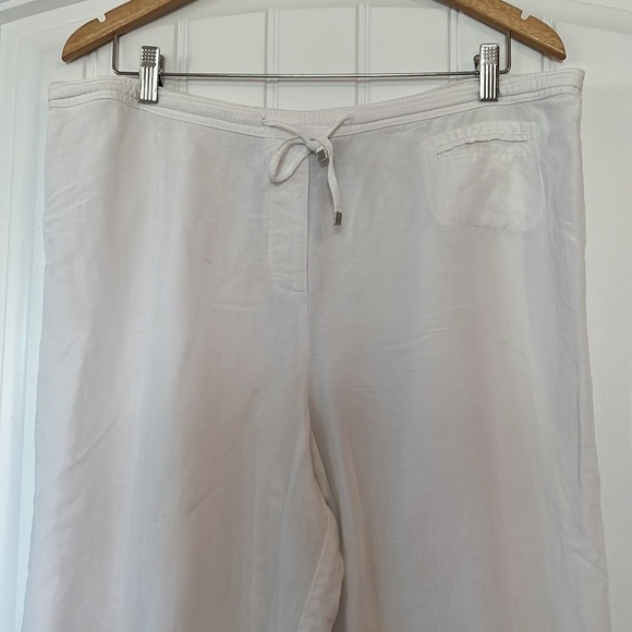 Lane Bryant Pull On Linen Blend crop Pants Size 14-16 - Picture 2 of 4